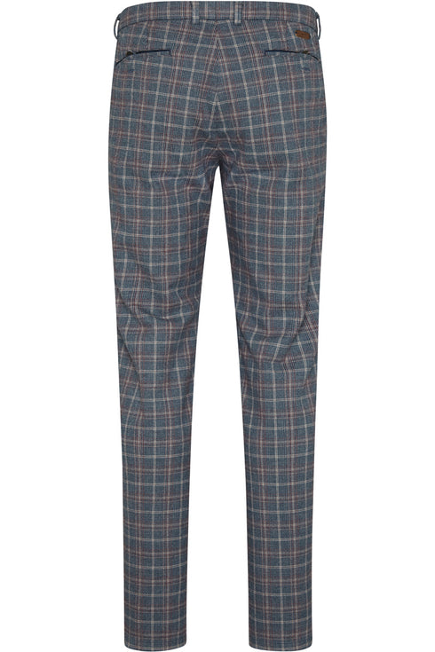 Yarn Dyed Check Pants - Blue